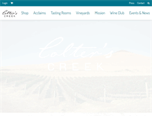 Tablet Screenshot of colterscreek.com